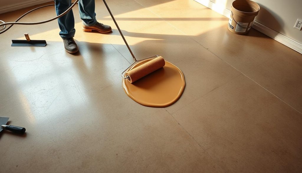 proces wykonania posadzki poliuretanowej
